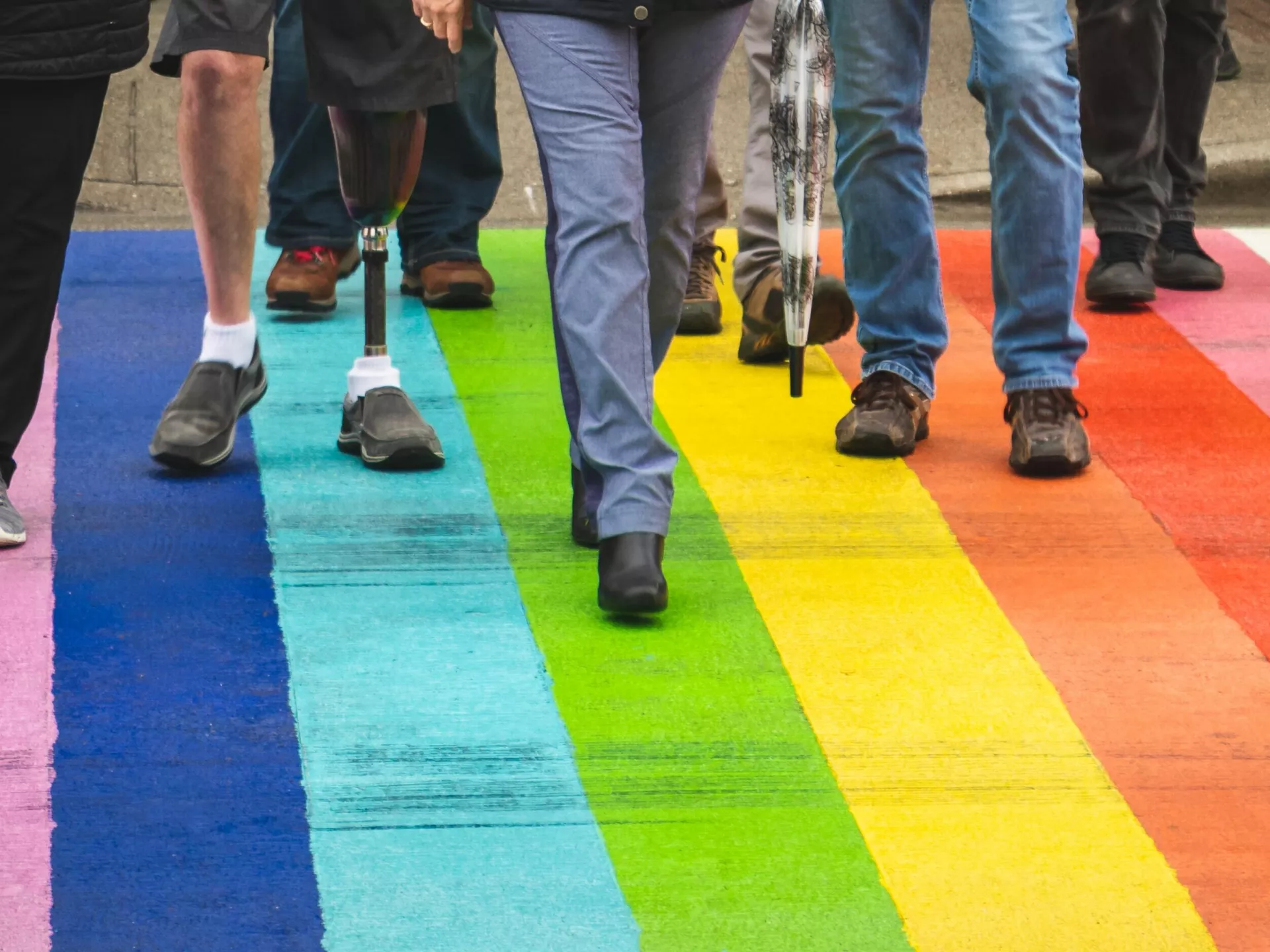Inclusiviteit - een regenboog zebrapad