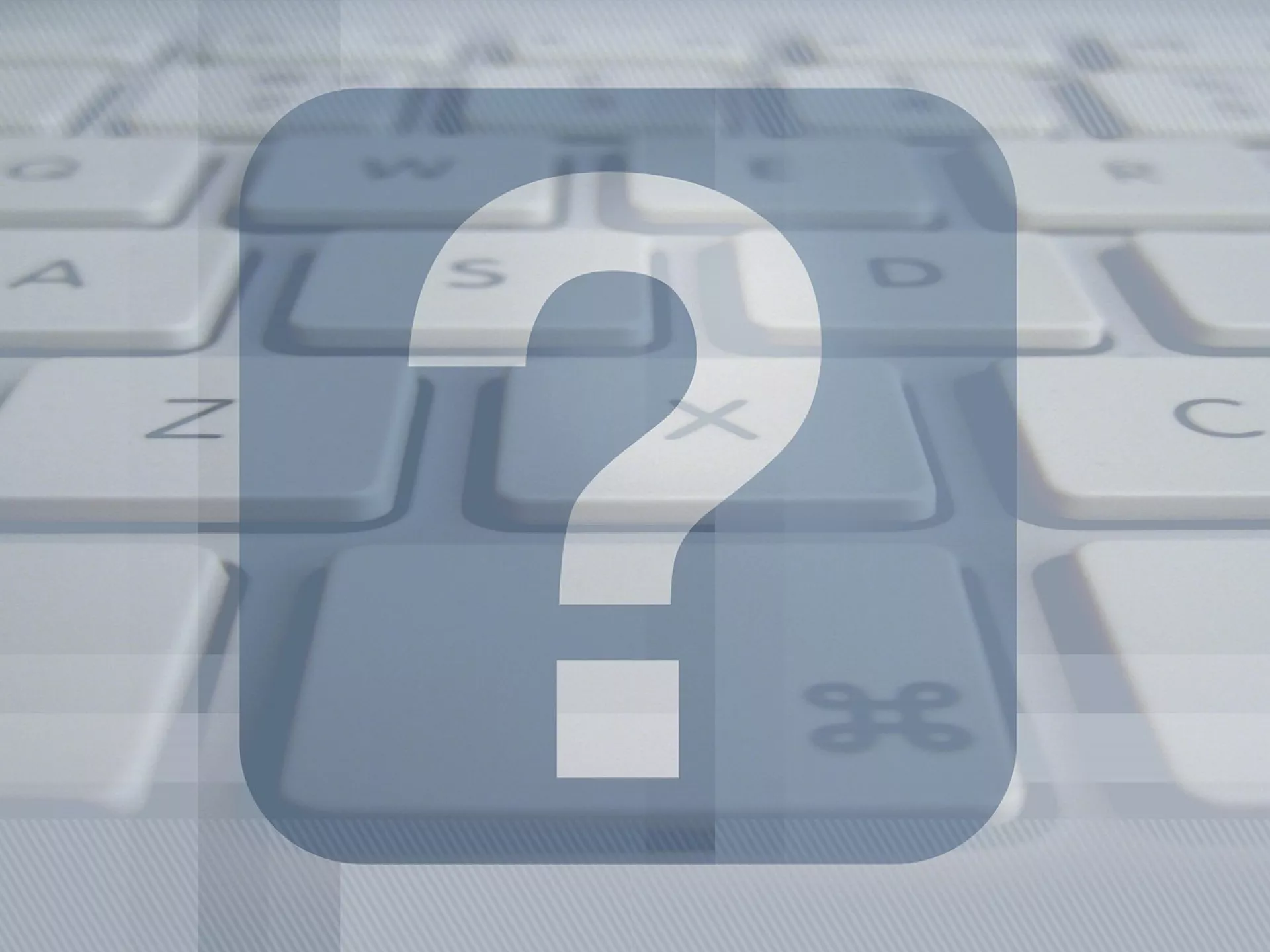 Vertrouwenspersoon - vraagteken over toetsenbord