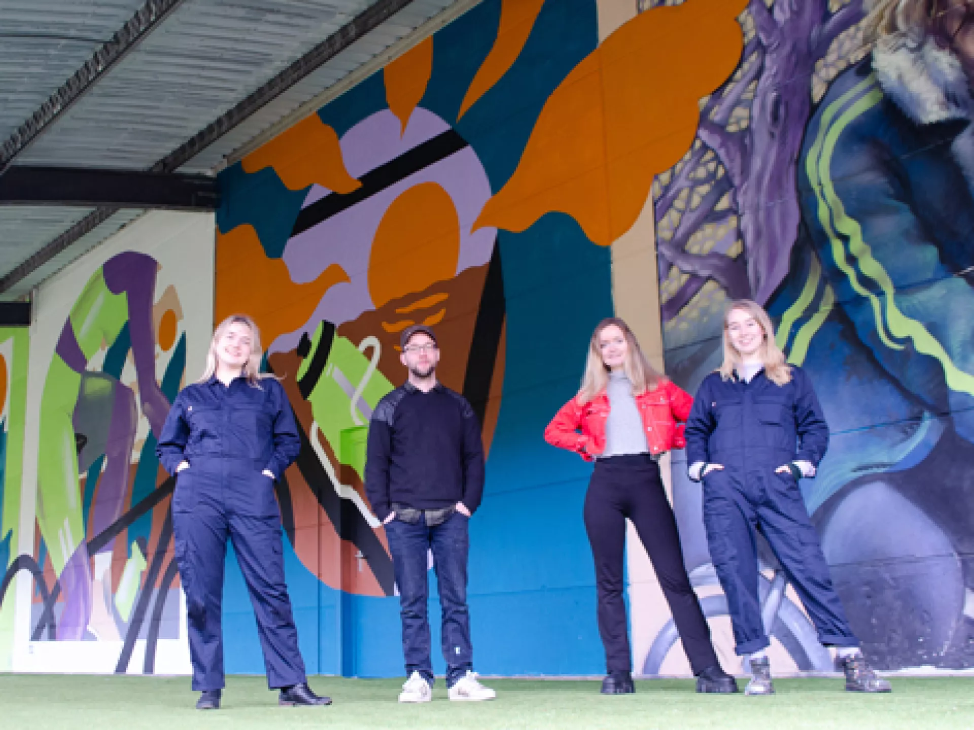 Muurschildering door VAAF