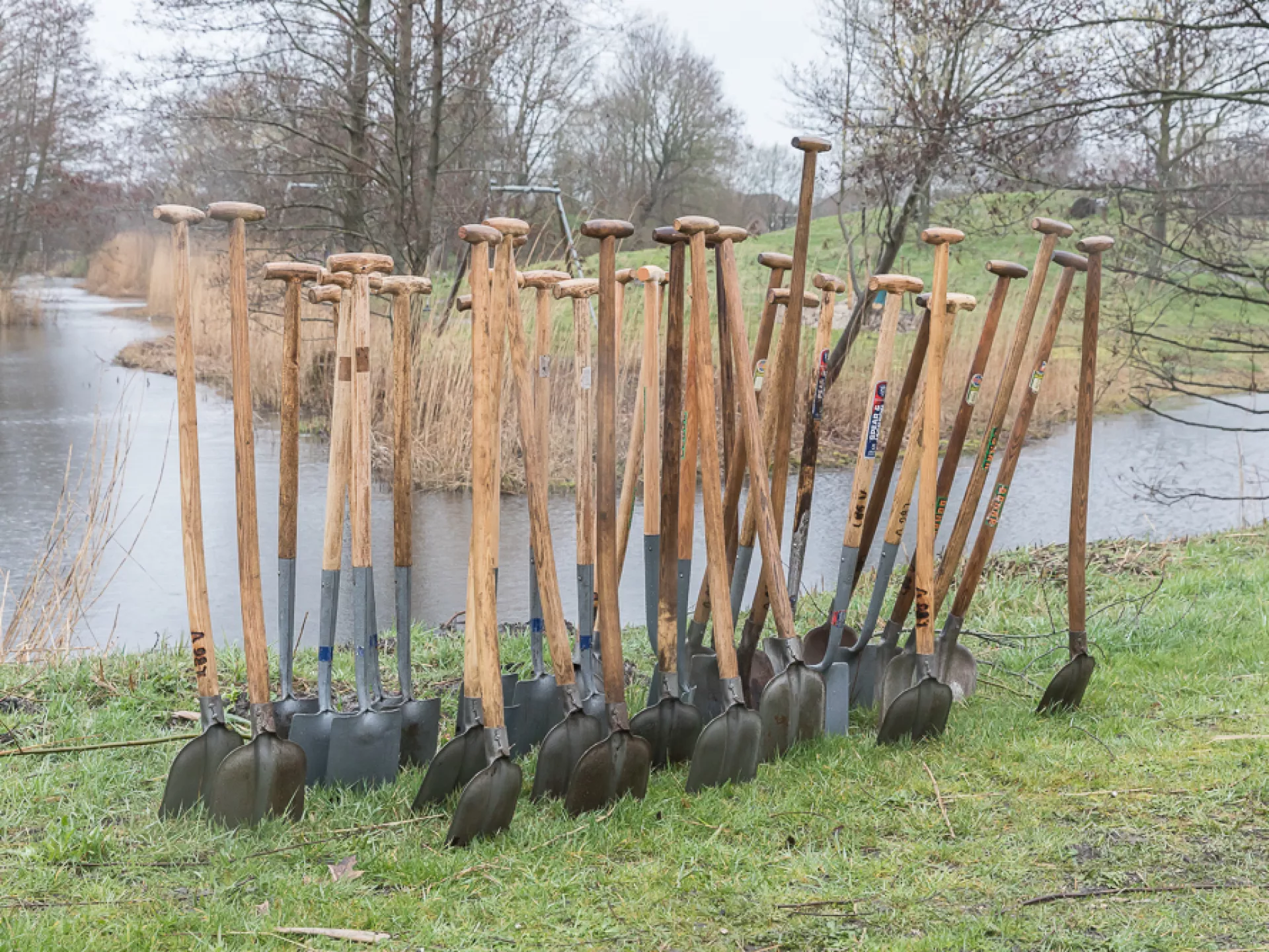 Makers - kunst en natuur - groepje scheppen in het gras