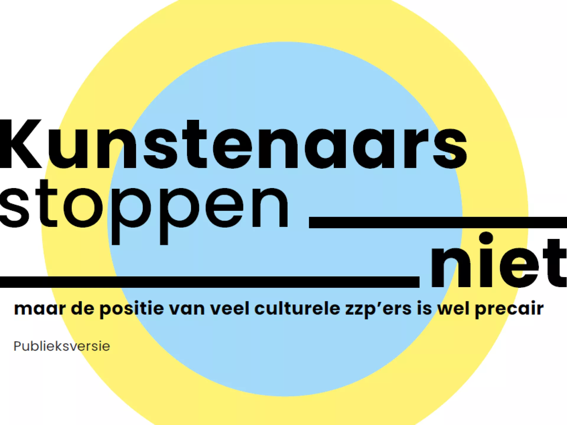 Publicatie Kunstenaars stoppen niet