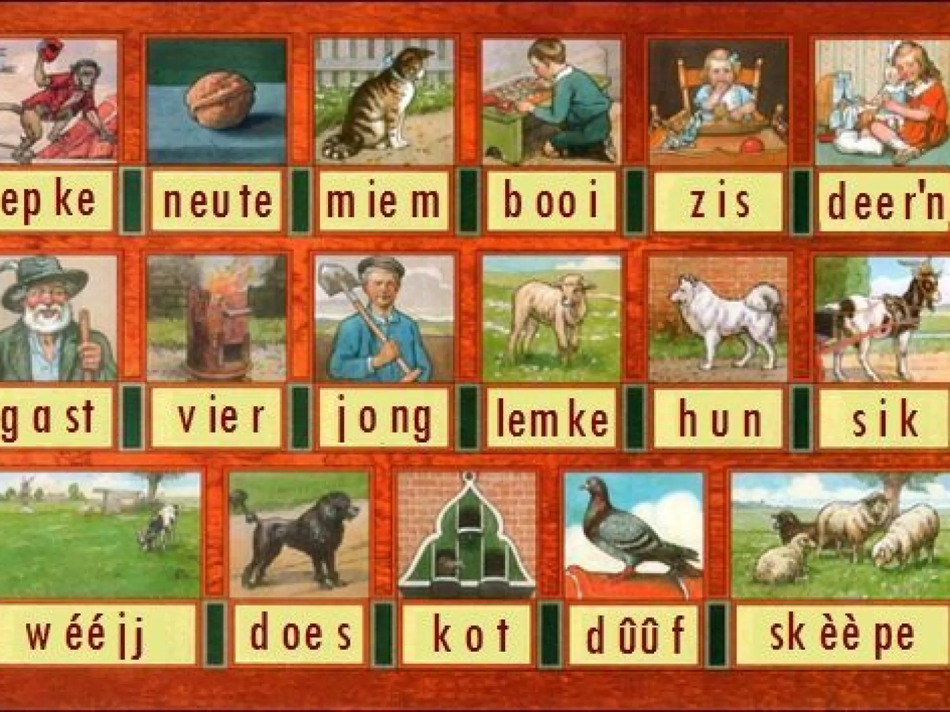 Leesplank in streektaal