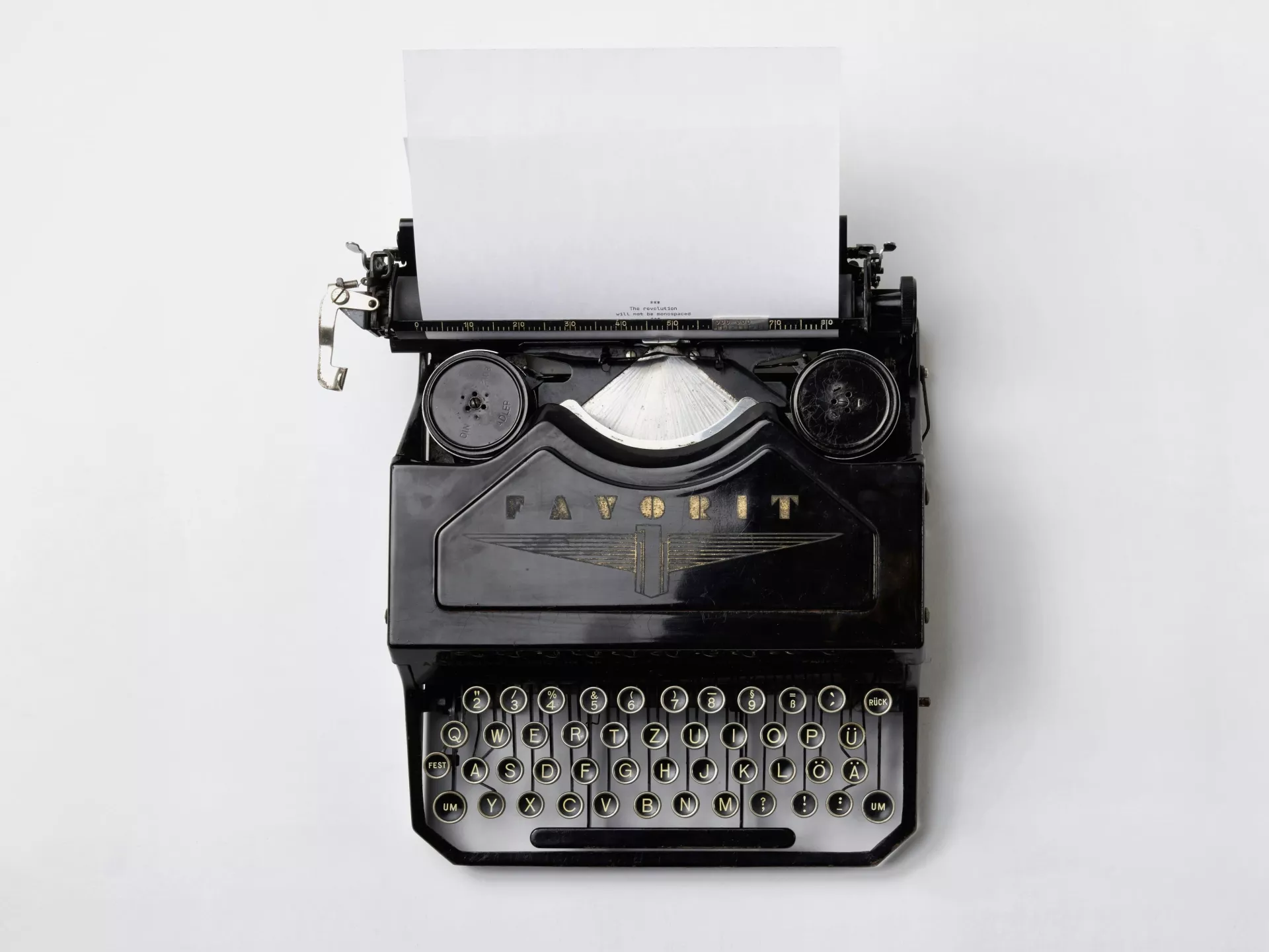 Oude typemachine - nieuwsbrief