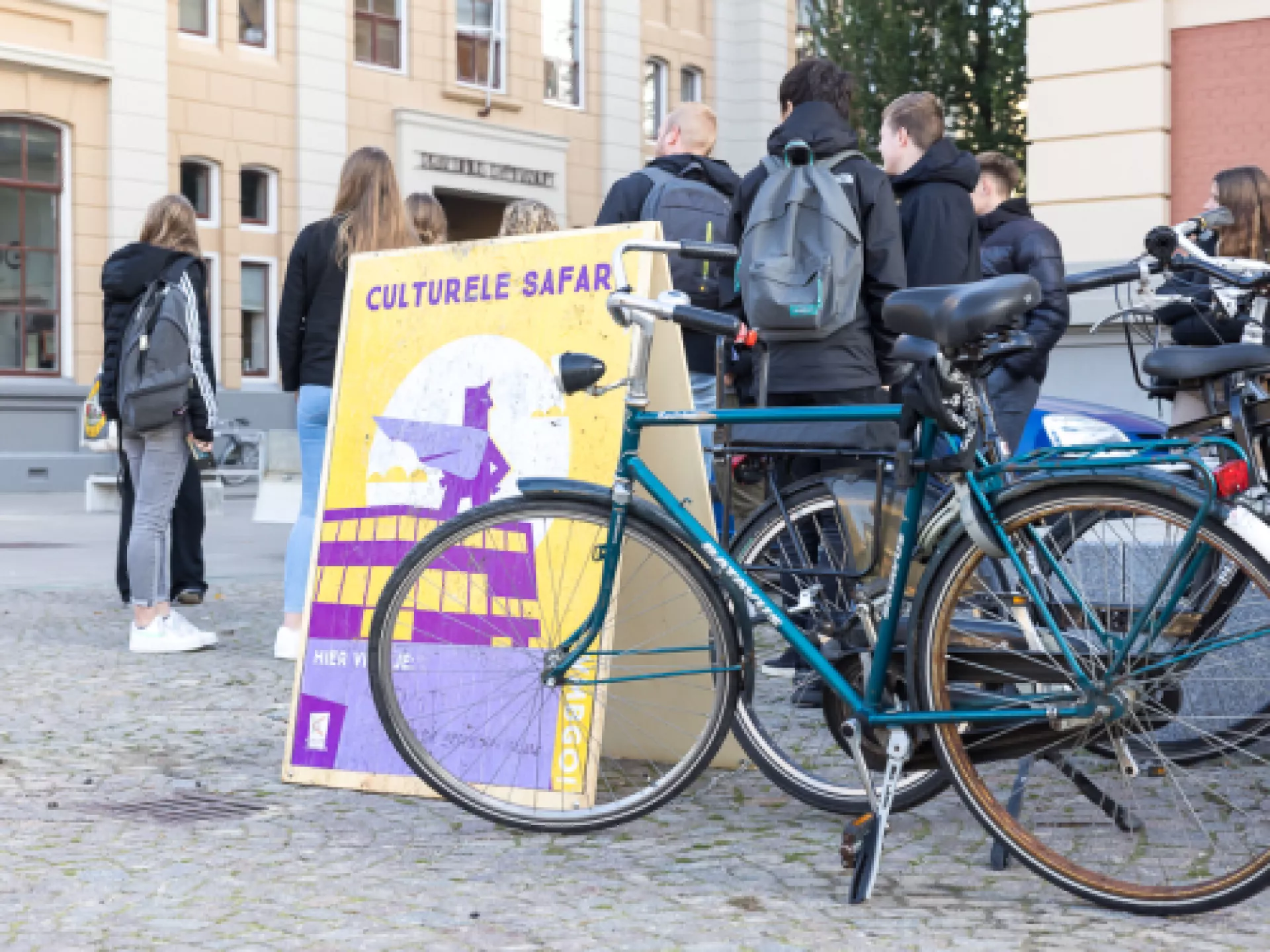 VO - culturele safari - bord - fietsen