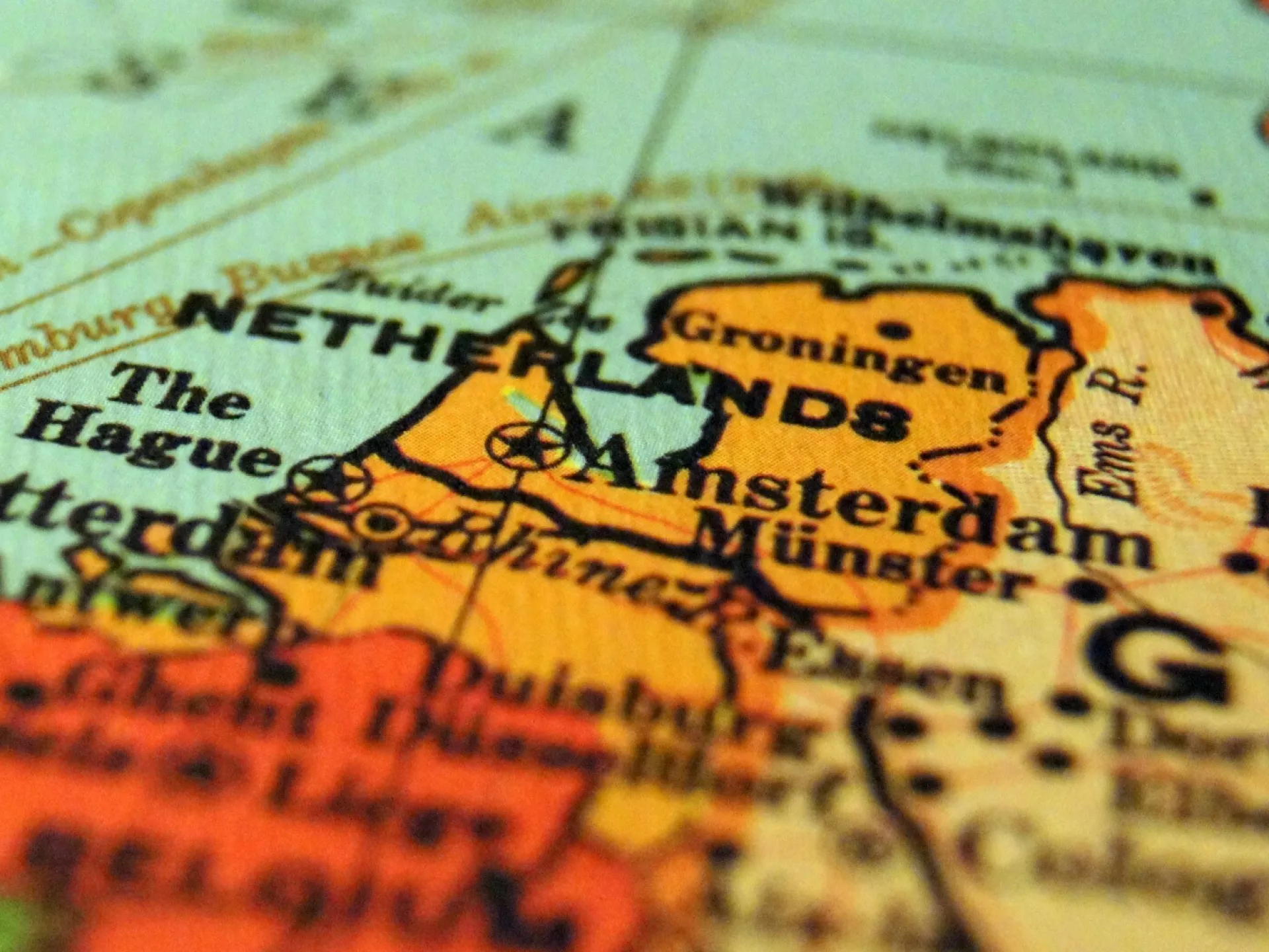 Staatkundige kaart Nederland