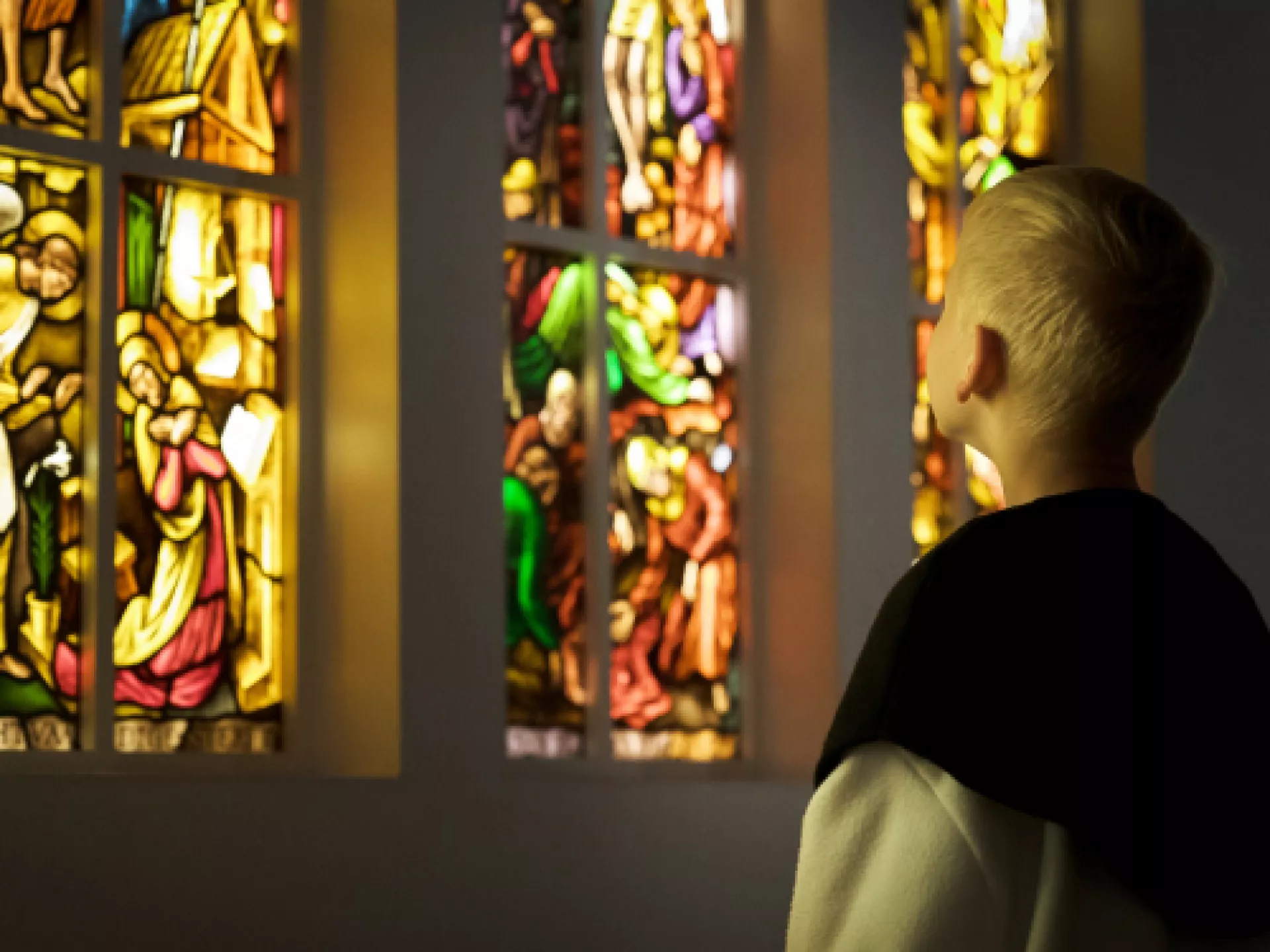 Erfgoededucatie - glas in lood raam - klooster ter apel