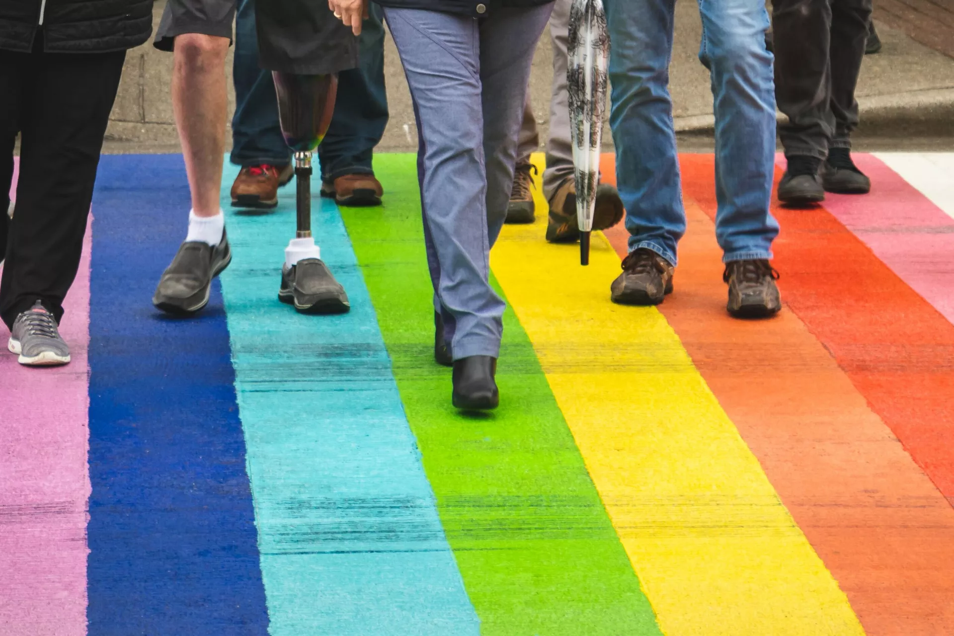 Inclusiviteit - een regenboog zebrapad