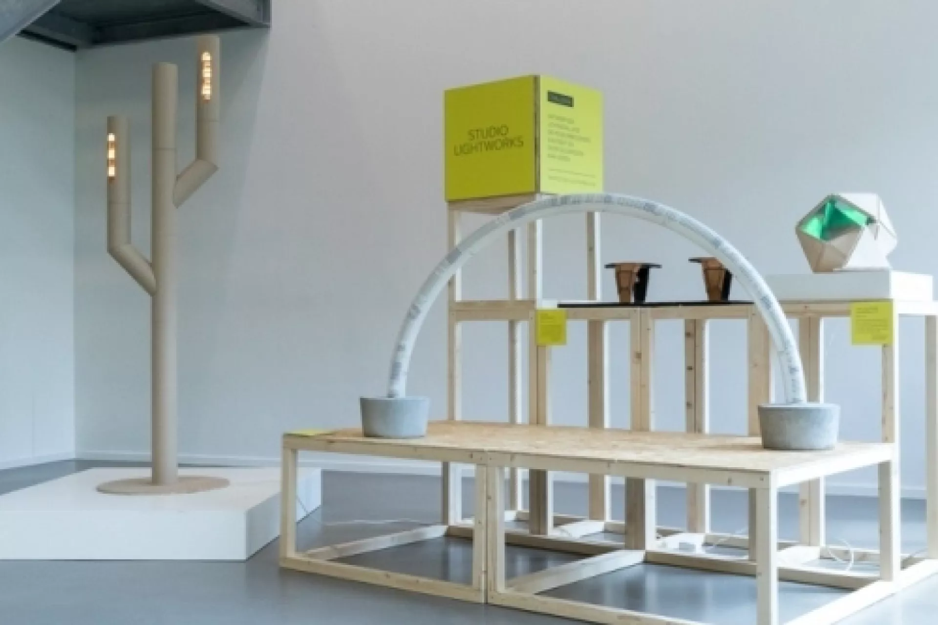 Portfolio - Biobased pop-up museum - stellage