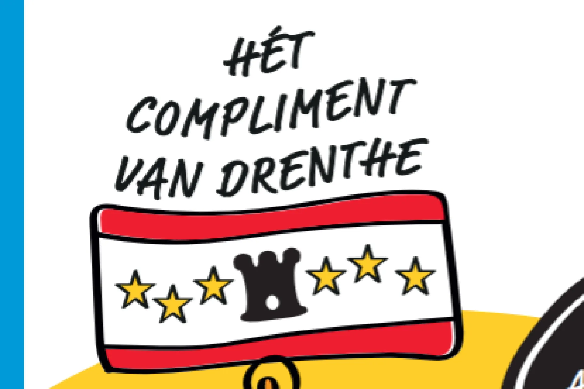 Promotieflyer voor vrijwilligersprijs Het compliment van Drenthe 2026.