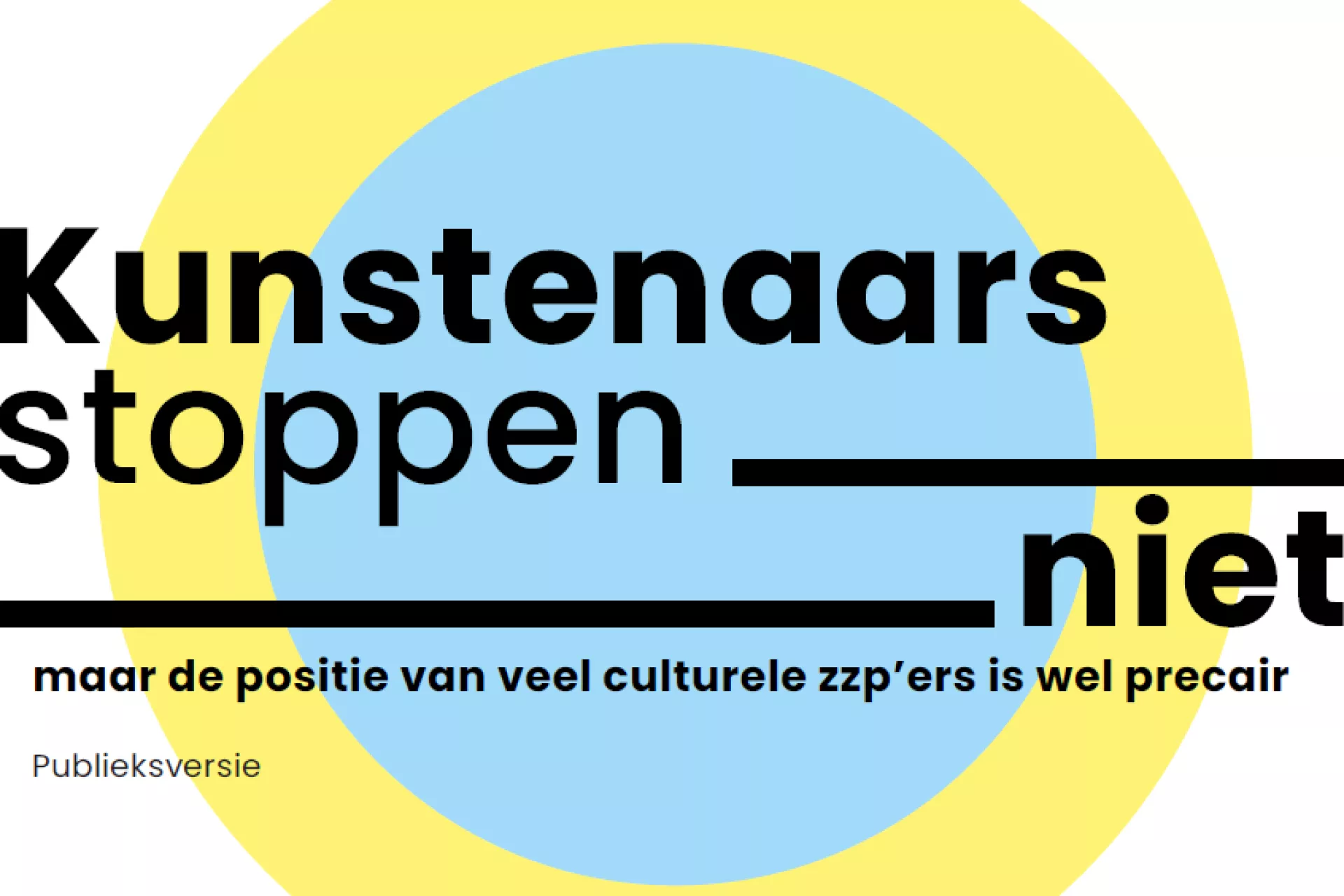 Publicatie Kunstenaars stoppen niet