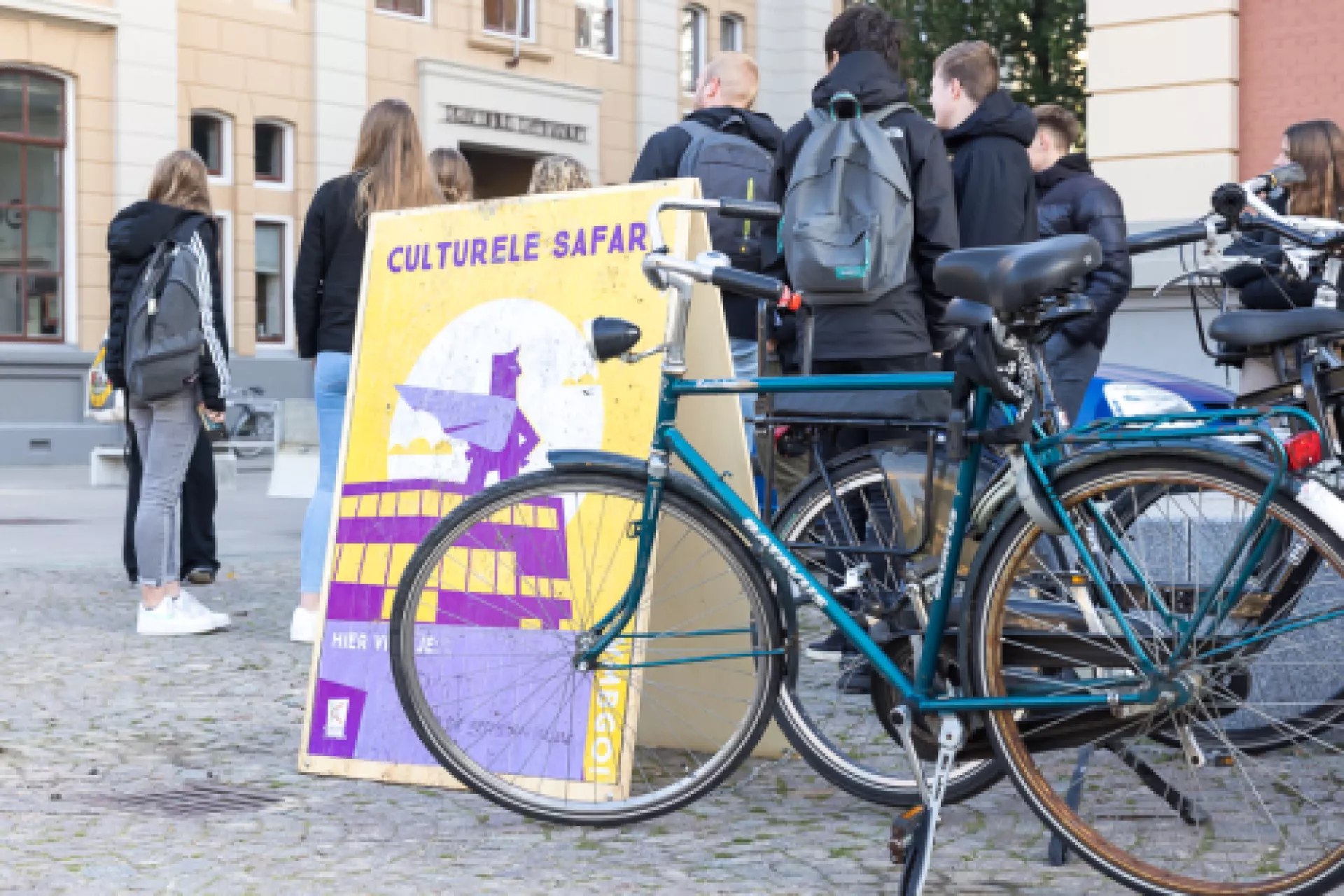 VO - culturele safari - bord - fietsen