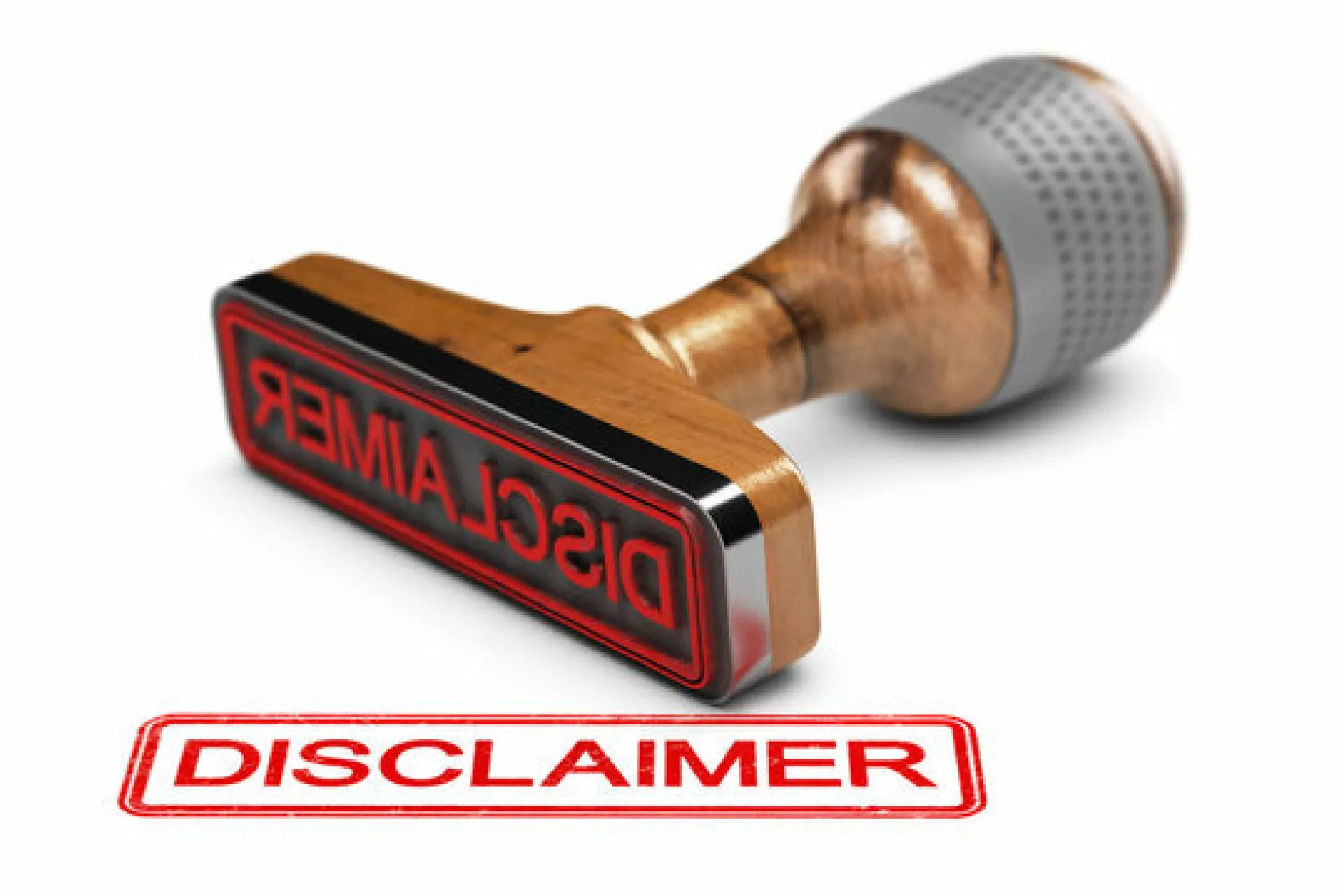 Disclaimer - stempel