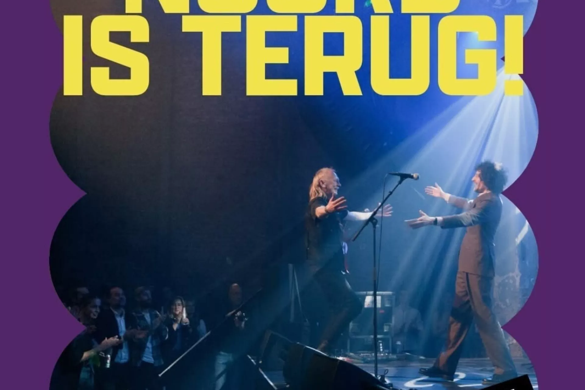 Optreden op het podium tijdens Popgala Noord.